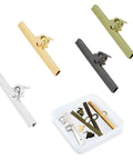 Premium Twist Lock Purse Clasps Featuring Matching Washers in gold, silver, black, and green for DIY bag making.