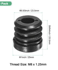 Six Pack Round Tube Inserts With M8 Thread For 1 Inch Outer Diameter Plastic Tubing Tubing End Caps And Floor Protectors