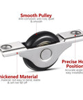 Heavy Duty Sliding Door Rollers Four Pack With Silky Nylon Wheels And Tough Steel Mounts For Closet Tracks Simple Swap Replacement Parts, smooth nylon wheels and steel mounts.