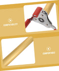 Close-up of Heavy Duty Ceiling Detector Removal Tool With Badass Rubberized Claw And Extendable Aluminum Shaft, highlighting gripper and shaft comfort.