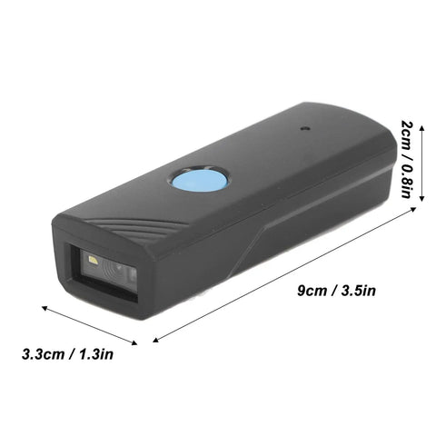 Mini 2D Wireless Barcode Scanner With 3 In 1 Connectivity Bluetooth 2.4GHz USB 2.0 Wired For iOS And Android Fast Scan Stable Connection Pocket