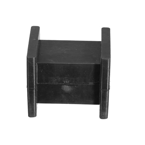 Front view of Universal Exhaust Rubber Hanger Kit 10mm ID Muffler Bracket and Tail Pipe Insulator Mounts in black rubber