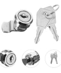 Electrical Panel Lock With Keys For Cabinets And Cash Registers, Keyed Alike Design, shown with stainless steel construction