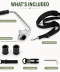 Adjustable Trimmer Support Handle Kit For Lawn Care Tools With Extended Grip Ergonomic Posture And Easy Height Adjustment For Steady Trimming And Edging On T410TS, with strap and spacers