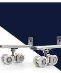 Built Like A Rock Heavy Duty Sliding Door Rollers Set Of 4, zinc alloy wheels with precision ball bearings for closet or patio doors.