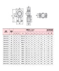 Workhorse Quality Hydraulic Cylinder Joint Bearings Radial Spherical Plain Bearing for Engine Maintenance GIHN-K160LO dimensional specifications.