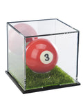 UV Protected Acrylic Display Case For Autographed Golf Balls And Memorabilia With Adjustable LED Lighting Holds Baseballs