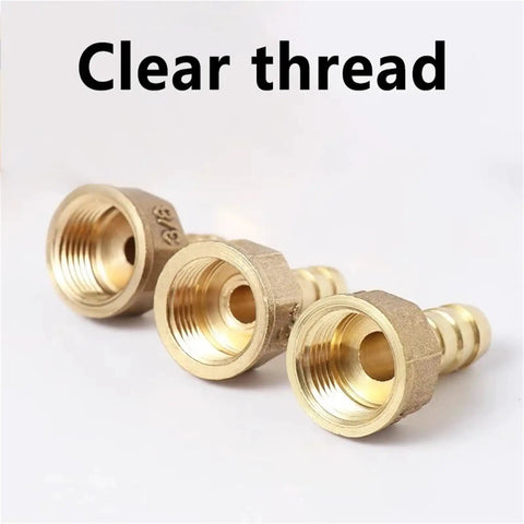 Heavy Duty Brass Pneumatic Hose Fittings Kit 20/100Pcs with Female Thread 6mm 8mm 10mm 12mm featuring clear thread design