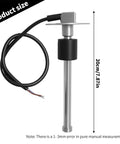 Heavy Duty Stainless Steel Fuel Sender Unit With Hella Tough Corrosion Resistant Housing For Boat Rv And Truck Tanks, 20cm length with wiring.