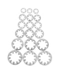 300 Piece Stainless Steel Serrated Lock Washers Assortment Kit With Internal Tooth Star Washers for automotive use