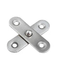Self Closing Reversible Door Hinge With 360 Degree Hidden Stainless Steel Construction in silver finish for cabinets