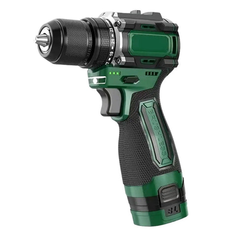 Straight Up Knockout Performance From This 16V Cordless Brushless Power Drill with metal ratchet chuck and grip handle