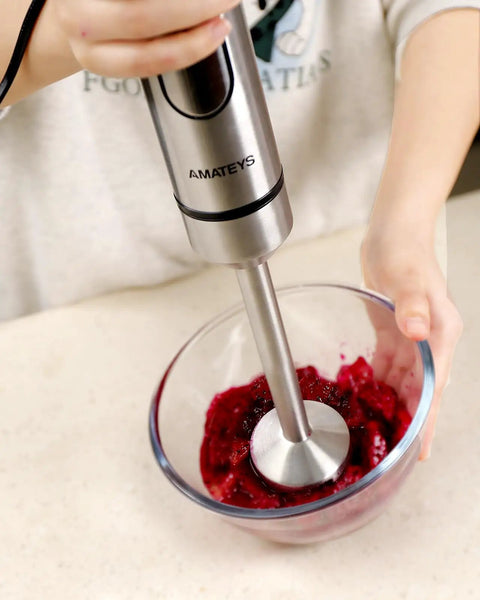Powerful Handheld Immersion Blender 700W With Infinite Variable Speeds All In One Stainless Steel Stick Mixer blending puree