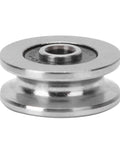 V1804-2RS V Groove Roller Bearing 4x18x8mm rubber sealed steel balls for motors and power tools.