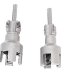 Two In One Pipe Threading Tool For Internal And External Threads With Quick Change Die Kit And One Half Inch And Three Quarter Inch Dies For DIY Home Repair And Pipe Maintenance For Home Projects, two steel threading dies