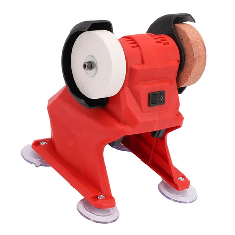 Badass Cordless Bench Grinder Boasting A Rock Solid Copper Motor And A Kickin 5500 RPM Speed for polishing and grinding tools.
