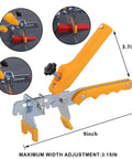 Tile plier from Pro Grade Tile Leveling System Kit With 1200 Clips And 400 Reusable Wedges, 3.7x9 inches, max adjustment 3.15 in