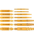 Easy Out Screw Extractor Set And Left Hand Drill Bit Kit for Stripped Screws. Durable CRMO Steel, Titanium Gold Finish, Laser Marked.