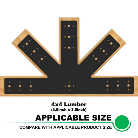 Two Pack Gable Plate For Pergola Truss Roof Connector 24 By 13 And A Half Inch Tough As Nails Heavy Duty Steel Bracket With Powder Coating Weather Resistant Black 12 Pitch Durable Roof Support Plate