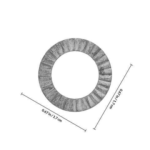 Twenty Piece M10 Wedge Stack Lock Washers Tough Heavy Manganese Steel Hardware Fasteners Bolt Tight Grip Kit, 0.67 inch washer.