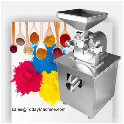 Spice Grinding And Mixing Plant Machine For Efficient Pulverizing Of Spices And Herbs, Universal Grinder Stainless Steel