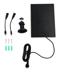 High Performance Heckin Durable Solar Panel For Trail Cameras With Integrated Power Bank, 3W 5V, components, mounting kit, cables.