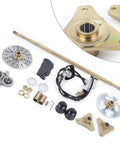 Beefy Rear Axle Kit For Go Karts And ATVs, Complete 740mm Assembly With Integrated Brake Caliper Master Cylinder And 160mm Disc