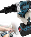 Cordless Electric Rivet Nut Gun Set With Brushless Motor, Two Speed Settings, And Built In Led Light for easy use and precision.