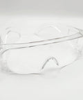 Kickass Clear Safety Glasses Engineered To Fit Over Prescription Frames Hella Comfy For Job Site And Lab Tasks Legit Eye Guard With Scratch Resistant Lenses 6 Pack, clear wraparound design.