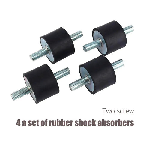4 Pack Tough As Nails M10 Double Stud Rubber Isolation Mounts Heavy Duty Anti Vibration Shock Absorbers for Pump Generator Motor Engine Vibe Killer