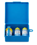Game Changing Pool And Spa Water Test Kit FAS DPD Chlorine Drops For Free And Combined Chlorine Check with reagents in blue case