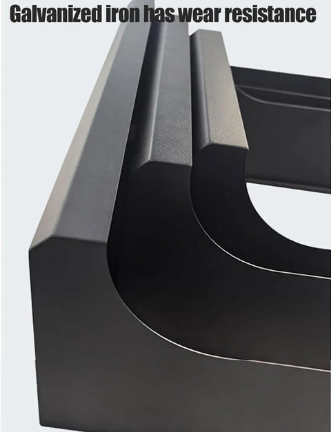 Close-up of Tough As Nails Electric Vehicle Charging Station Cover in galvanized iron, showcasing wear-resistant design features.