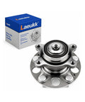 Premium Rear Wheel Bearing Hub Assembly For Honda Civic 2006 To 2011 Featuring Encoder ABS System 5 Lug Setup No Hassle Bolt On Installation Smooth Street Ready Build 512257 close-up view with box background.