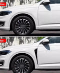 Tesla Cybertruck Side Fender Vent Trim Rocking A Slick Carbon Fiber Peel And Stick Exterior Accent Kit For Clean Street Style Upgrades And Super Fast No Mess Install before and after installation comparison.