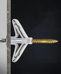 Close-up of 400 Piece Drywall Anchors Kit Self Drilling Butterfly Shaped Wall Anchors for Metal and Gypsum Board Easy to Install