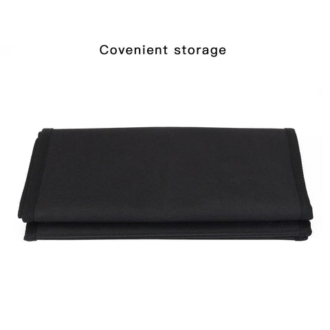 Heavy Duty Resin 3D Printer Cover Solid Blackout Enclosure for convenient storage, folded black PVC fabric.