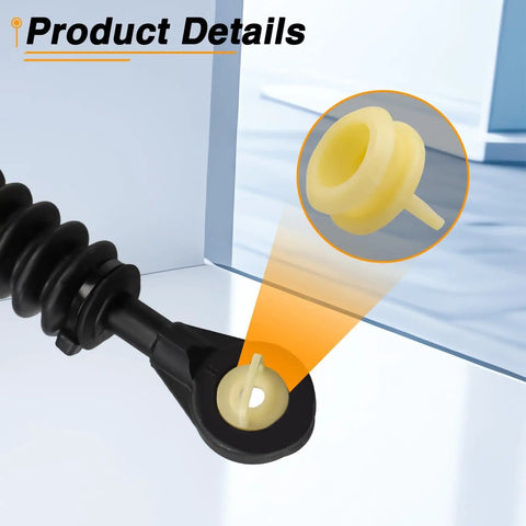 Shift Cable Bushing Kit For Transmission Shifter Linkage TPU Replacement Set 14092 in black connector close-up