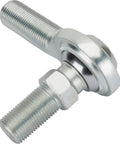 5/8 Inch Steel RH Male Heim Rod End Joint Featuring Teflon Lined Hex Stud for carb shift linkage assembly close-up.
