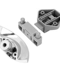 Half Moon Push Button Cabinet Latch Lock For RVs Caravans And Boats, Elegant Handle For Cabinet Doors Drawers And Closets, 14 To 16mm Thickness
