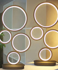 Two Pack LED Table Lamp Set Modern Dimmable Bedside Lights 18W Three Color Modes Black Ideal For Living Room Bedroom Office