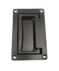 Recessed Zinc Alloy Pull Handle for Cabinets and Containers Black Flush Mount Door Handle 4.37 Inch Long Rust Resistant