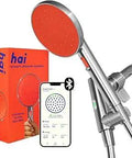 Bluetooth Smart Shower Head With Water Saving Handheld Design, Adjustable High Pressure Spa Like Mist, shown with box