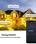 Smart Outdoor Security Flood Light With Motion Sensor, 50W 5500lm, Tunable White 2700K to 6500K, WiFi App Control scheduling feature