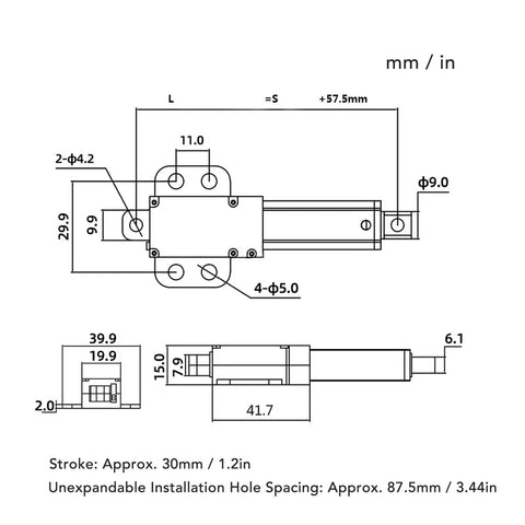 Dimensions of Compact 24V Linear Actuator With Splash Proof Housing And Zero Drama Wiring For Custom Builds Smooth One Point Two Inch Stroke.