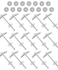 15 Piece Heavy Duty Toggle Bolts And Wing Nut Kit For Drywall And Concrete Carbon Steel Anchors With Screws displayed