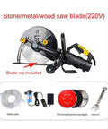 Heavy Duty Electric Circular Saw With Adjustable Angle Portable Cutting Machine for stone, metal, wood, 220V, blade not included.