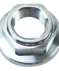 Professional Grade Complete Rear Wheel Bearing And Hub Assembly With Suspension Knuckle Pair close-up of metallic nut for mounting.