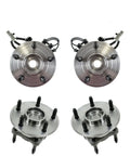 Dead Simple Install Full Vehicle Set Of Four Wheel Bearing And Hub Assembly Kits Replacing 52089434AB And 53801715 view from above showing two front and two rear units.
