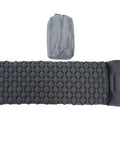 Inflatable Camping Sleeping Pad With Pillow For Backpacking Damp Proof TPU Construction Quick Inflation By Mouth Or Pump Durable Seams