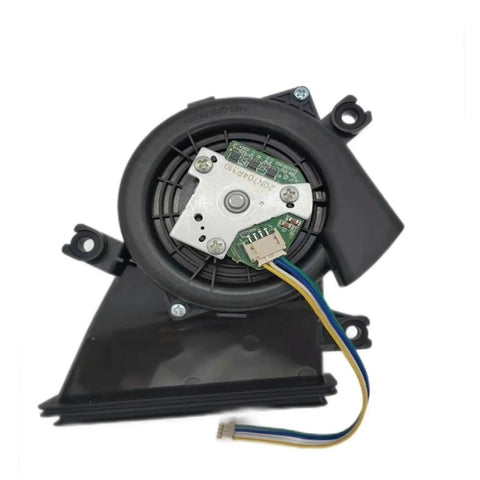 Heavy Duty Replacement Fan Motor For Robot Vacuum Roidmi Eve Plus Brushless design with electrical connectors and ventilated casing.